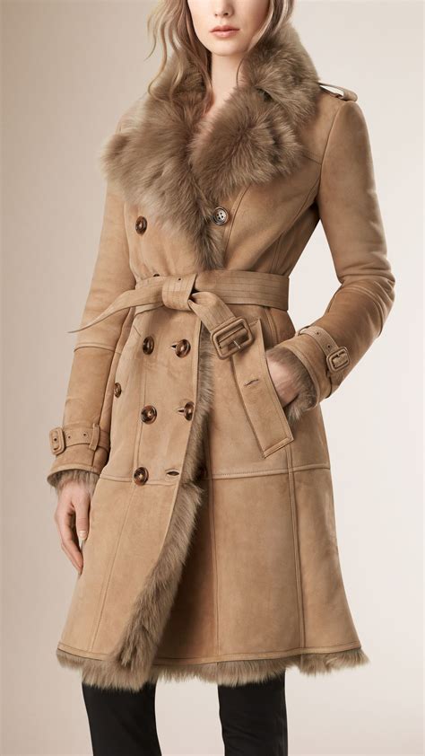 burberry coat women fur|Burberry coats over stock.